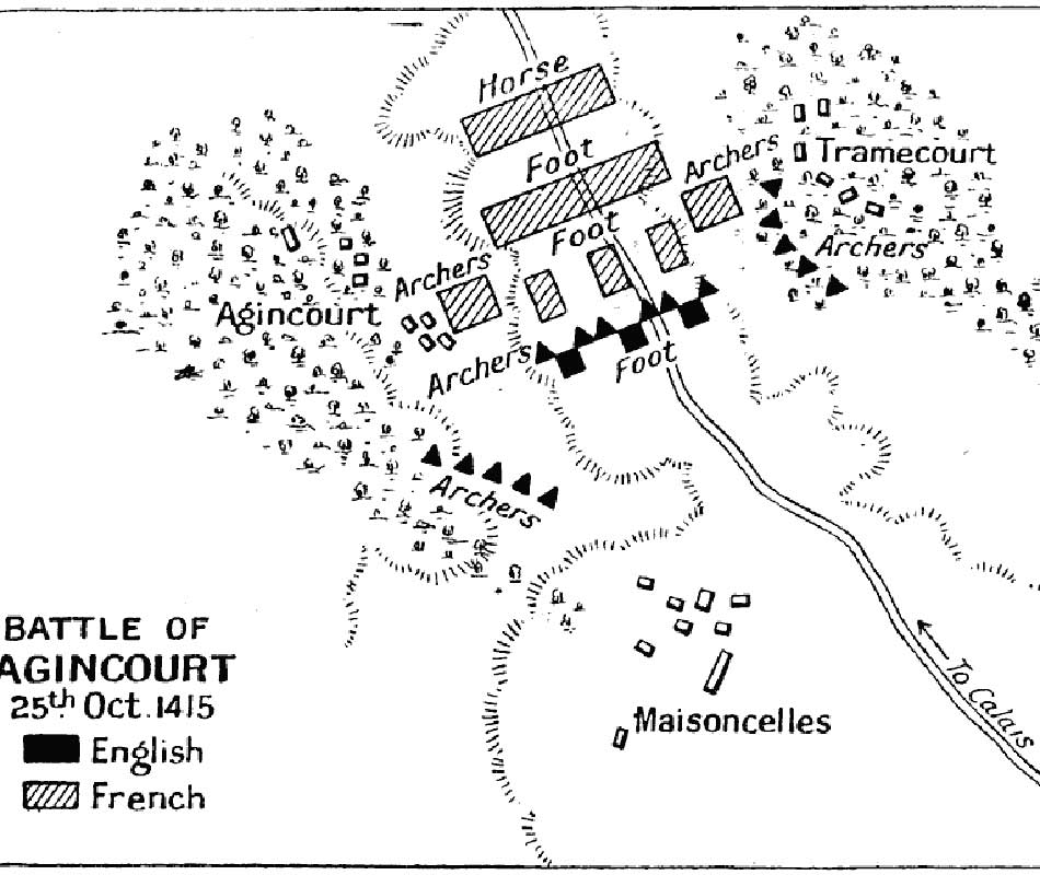 Battle of Agincourt Diagram